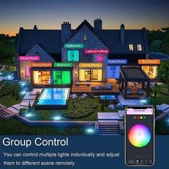 "Tuya Smart WiFi Ceiling Light – 24W RGB Circular Ambient Lamp, App Control, Alexa & Google Home Compatible for Bedroom & Home Decor"