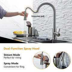 DQOK Kitchen Faucet Pull-Out Sensor Tap