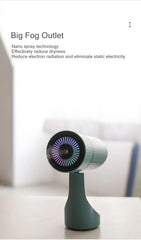 Fogger device with text on a white background