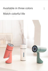 Three colorful devices on a light background with text about color options.