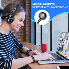 "OneOdio Wired Gaming Headset – Over-Ear 3.5mm Headphones with Detachable Microphone for PC, PS4, Xbox & Computer"