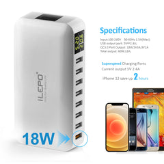 USB Fast Charger QC3.0 Hub