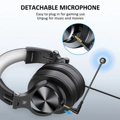 "OneOdio Wired Gaming Headset – Over-Ear 3.5mm Headphones with Detachable Microphone for PC, PS4, Xbox & Computer"