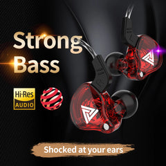 "QKZ AK6 Wired Earphones – 3.5mm HiFi Sound Quality Gaming Headset, Bass-Boosted Earbuds for Gamers"