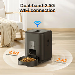 Smart Pet Food Dispenser – Timed Automatic Cat & Dog Feeder with Portion Control