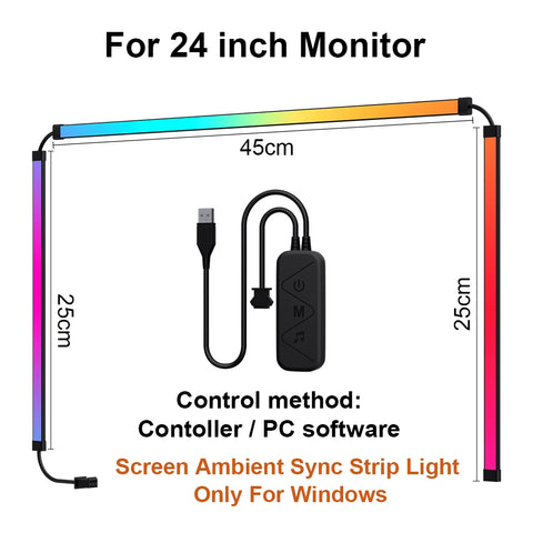 Smart RGB Ambient TV & PC Monitor Backlight LED Strip Light