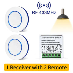 RF Smart Switch 433MHz 2-Way Control Module