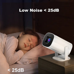 "P30MAX Android 11 Gaming Projector – 720P HD Portable Home Theater with Dual WiFi, 64GB TF Card, Wireless Game Controller"