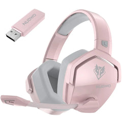 "NUBWO G06 Dual Wireless Gaming Headset – 2.4G & Bluetooth, 5ms Low Latency, 7.1 Surround Sound, ENC Mic for PC, PS4, PS5"