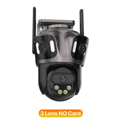 4K Dual Lens PTZ Wi-Fi Outdoor Camera with AI Detection