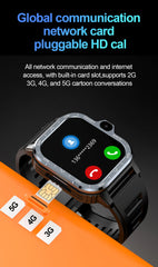 "Valdus PGD Android Smartwatch for Men – Dual HD Camera, GPS, 16GB/64GB ROM, NFC, 2G/4G SIM, WiFi, Fast Internet Access"