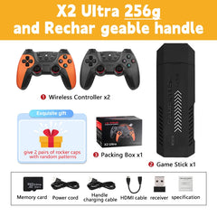 X2 Ultra Video Game Stick Console with 2.4G Wireless Controllers