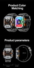 "Valdus PGD Android Smartwatch for Men – Dual HD Camera, GPS, 16GB/64GB ROM, NFC, 2G/4G SIM, WiFi, Fast Internet Access"
