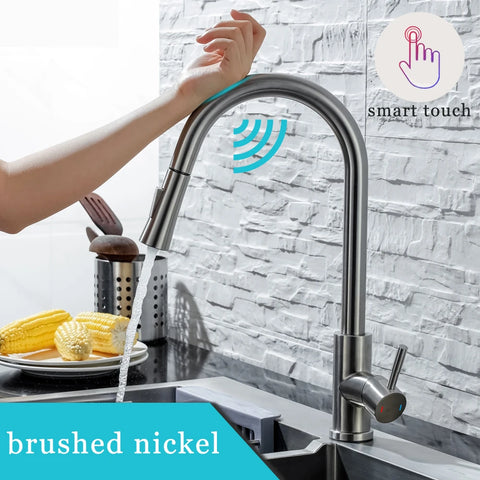 DQOK Kitchen Faucet Pull-Out Sensor Tap