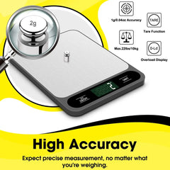 "Electronic Kitchen Scale – Precision Food Weighing Scale for Baking, Gram Measurement, Commercial Use"
