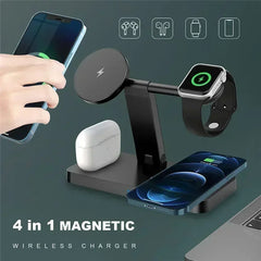 MagSafe 4-in-1 Foldable Wireless Charger for iPhone & Apple Devices