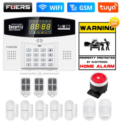 Fuers Tuya Smart 4G GSM Wi-Fi Burglar Alarm System