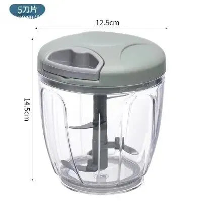 Multifunctional Manual Food Chopper – Ginger, Garlic, Vegetable & Meat Grinder with Minimalist Design