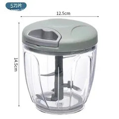 Multifunctional Manual Food Chopper – Ginger, Garlic, Vegetable & Meat Grinder with Minimalist Design