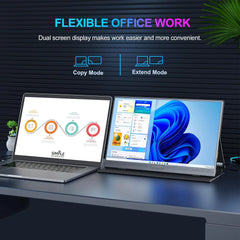 "HOESD.a 15.6'' Portable Gaming Monitor – 1080P, 300cd/m² Extended Display for Laptop, Phone, Switch, Xbox, PS4/PS5, PC, Mini PC"
