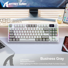 K86 Wireless Mechanical Keyboard – Hot-Swappable, Screen & Volume Knob