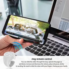 TikTok Bluetooth Finger Remote – Scroll, Like, Record & Snap with Wireless Mobile Video Controller