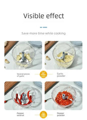 Multifunctional Manual Food Chopper – Ginger, Garlic, Vegetable & Meat Grinder with Minimalist Design