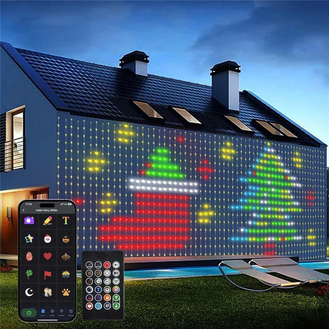 "Smart USB LED Curtain Lights"– 400 LEDs with App & Remote Control