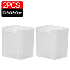 Two white silicone corner protectors with dimensions displayed on a white background