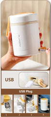 Portable 600ML USB Food Heater – Stainless Steel Electric Lunch Container for Travel, Work, Picnic