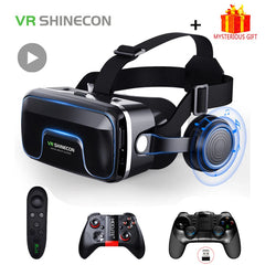"VR Shinecon 10.0 Virtual Reality Helmet – 3D Glasses Headset for Smartphone, Video Games, Binocular VR Goggles"