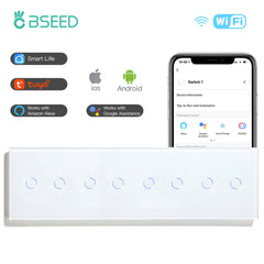 BSEED WiFi Smart Touch Light Switch EU Standard