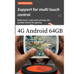"S10 Ultra 4G Smartwatch for Men – Android OS, 32+256GB, 2.2'' AMOLED Display, 800MP Camera, WiFi, GPS, SIM Card Support"