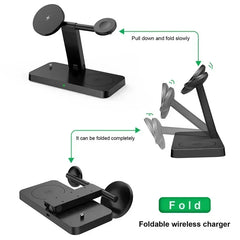 MagSafe 4-in-1 Foldable Wireless Charger for iPhone & Apple Devices