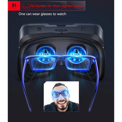 "VR Shinecon 10.0 Virtual Reality Helmet – 3D Glasses Headset for Smartphone, Video Games, Binocular VR Goggles"