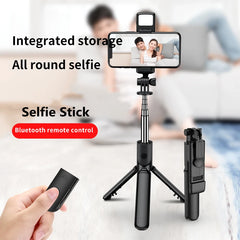 360° Rotation Bluetooth Selfie Stick Tripod with Light