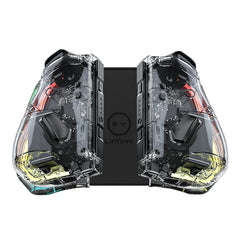 KS40 Wireless Transparent Joy-Pad – LinYuvo LED Switch Controller with Turbo for Nintendo NS/OLED/Lite