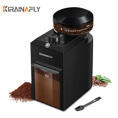 "Electric Burr Coffee Grinder – 28 Settings for Espresso, French Press, Drip"