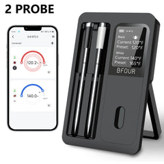 “Wireless Bluetooth" Dual Probe Meat Thermometer