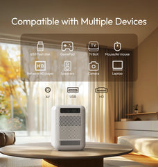 "BYINTEK LOVE U4 Smart Mini Projector – 4K Support, 1080P HD Android WiFi Home Theater for Smartphone & Cinema Use"