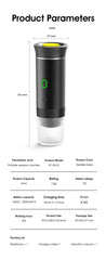 Portable 3-in-1 Electric Espresso Machine – Wireless Coffee Maker for Capsule or Ground