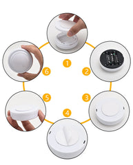 "LED Under Cabinet Light with Remote Control – Wireless RGB Color-Changing Night Light for Kitchen, Bedroom, Closet, and Counter"