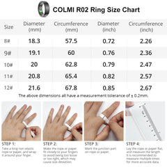 "2024 COLMI R02 Smart Ring – Health Monitor with Charging Case, 39-Day Battery Life, 5ATM Waterproof for Men & Women"