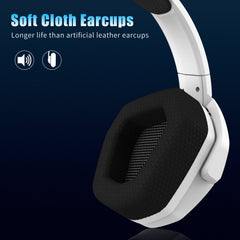 "NUBWO G06 Dual Wireless Gaming Headset – 2.4G & Bluetooth, 5ms Low Latency, 7.1 Surround Sound, ENC Mic for PC, PS4, PS5"