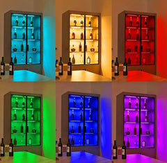 "DC 12V 30CM Smart RGB LED Cabinet Light – Tuya WiFi Dimmable Strip with APP & Voice Control for Kitchen, Wardrobe, Room Decor"