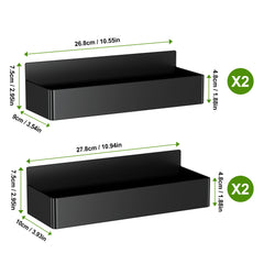 4-Pack Magnetic Fridge Shelf – Space-Saving Spice Storage Racks for Kitchen, No Drilling Required