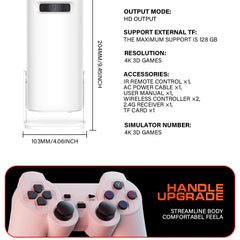 "P30MAX Android 11 Gaming Projector – 720P HD Portable Home Theater with Dual WiFi, 64GB TF Card, Wireless Game Controller"