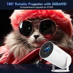 Magcubic 4K HY300 PRO Projector – 260 ANSI HD Android 11 WiFi6 Home Cinema & Outdoor Movie Projector
