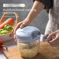 Multifunctional Manual Food Chopper – Ginger, Garlic, Vegetable & Meat Grinder with Minimalist Design