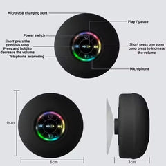 Portable Bluetooth Waterproof Speaker with LED Lights